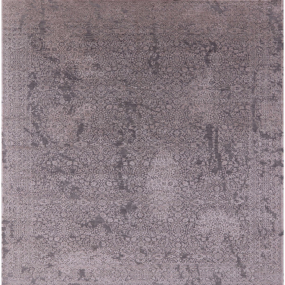 Ahgly Company Indoor Square Mid-Century Modern Area Rugs, 8' Square