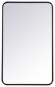 Elegant Decor Evermore Vanity Mirror Black