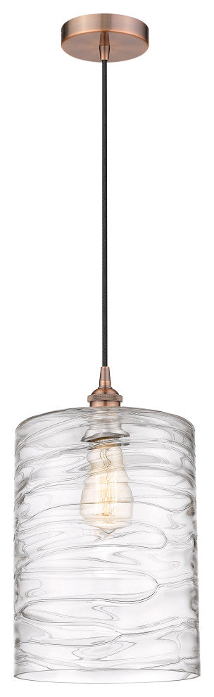 Innovations 616-1P-AC-G1113-L Large 1 Light Pendant, Antique Copper