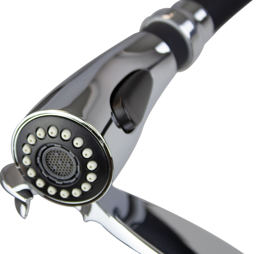 Transolid Organix Pull-Out Kitchen Faucet, Polished Chrome