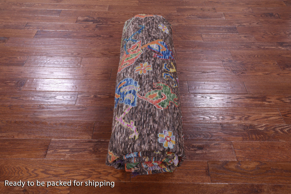 10' Square Turkish Oushak Handmade Wool Rug - Q16115
