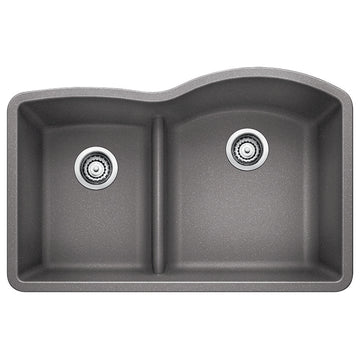 Diamond 1-3/4 Low Divide Reverse Metallic Gray