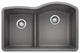Diamond 1-3/4 Low Divide Reverse Metallic Gray