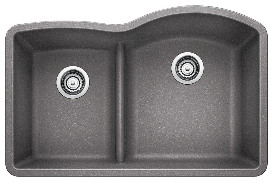 Diamond 1-3/4 Low Divide Reverse Metallic Gray