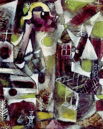 Paul Klee Swamp Legend, 20"x25" Wall Decal