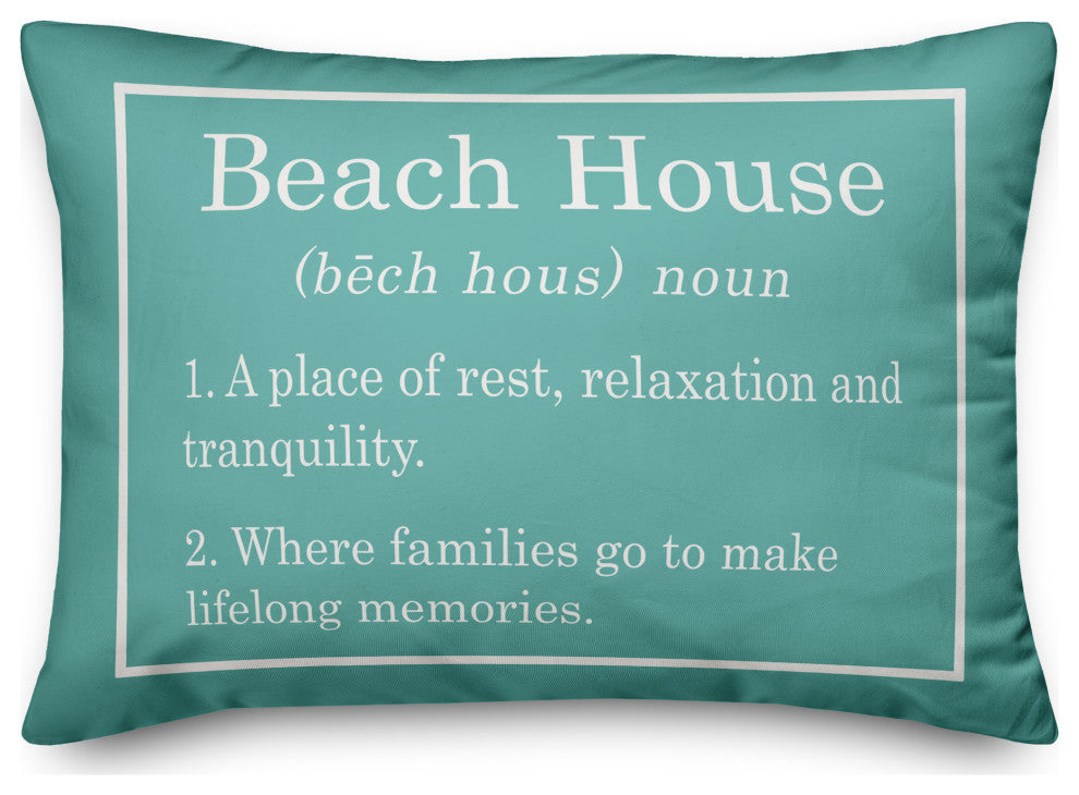 Beach House Teal 14x20 Pillow