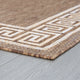 Giovanna Transitional Greek Key Gold/Cream Indoor/Outdoor Area Rug, 9'x12'