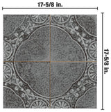 Kings Jaipur Black Ceramic Floor and Wall Tile