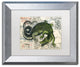 Nick Bantock 'Croc Map' Matted Framed Art, 14x11