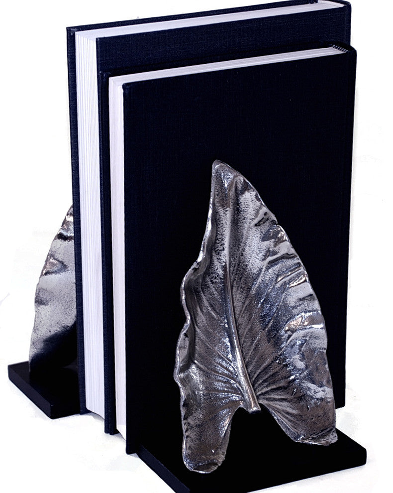 Nickel Leaf Bookend