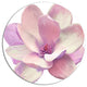 Cute Light Pink Magnolia Flower, Flowers Large Disc Metal Wall Art, 36"