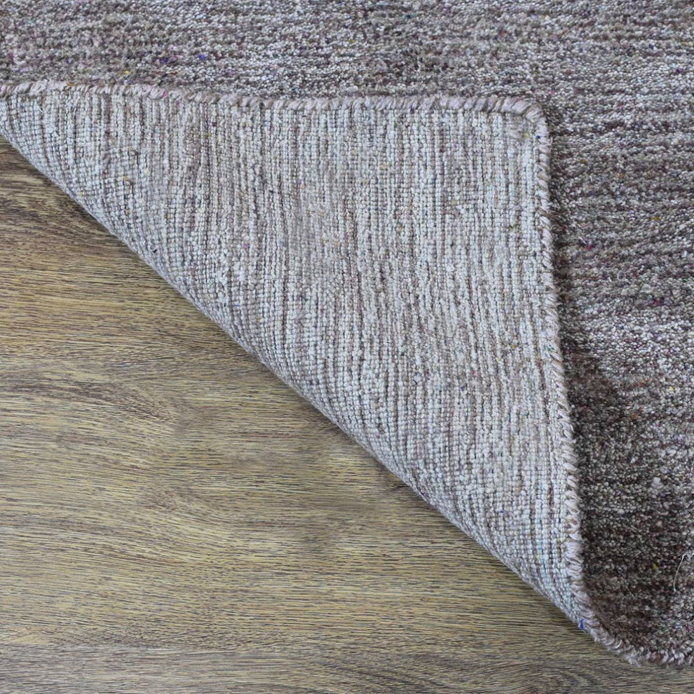 HAND KNOTTED LOOM SILK ECO-FRIENDLY AREA RUG -5'x8',Rectangle,Beige,Contemporary