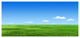 Green Meadow and Blue Sky, Landscape Canvas Art Print, 60"x28"