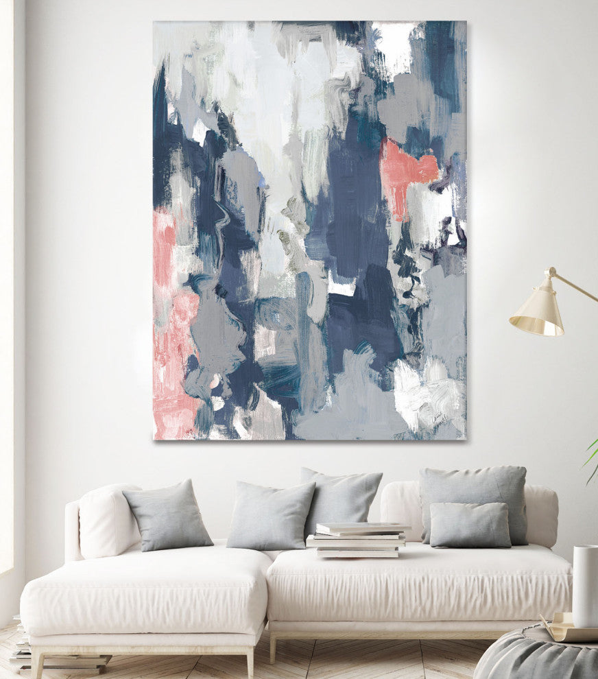 Blue Serenade Abstract - 72 x 54 by Lanie Loreth