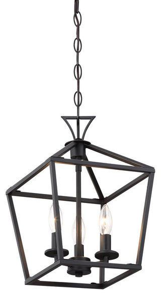 Townsend 3-Light Pendant, Matte Black