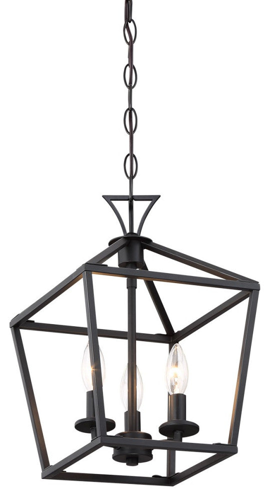 Townsend 3-Light Pendant, Matte Black