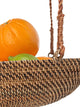 Carmel 3-Tier Hanging Basket, Rattan-Nito, Honey-Brown