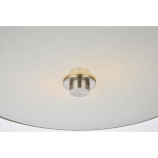 Hazen 2 light 12 inch Burnished Nickel flush mount