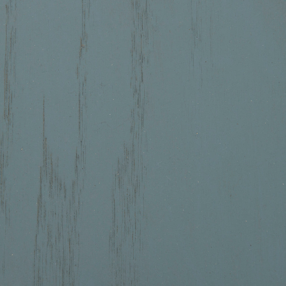 Oak Mission Double Wide Kitchen Pantry, Smoky Blue Oak