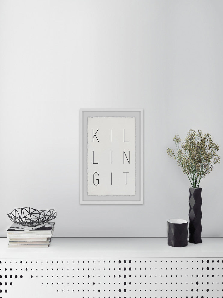 "Killing It" Framed Painting Print, 12"x18"