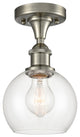 Innovations 516-1C-SN-G122-6-LED 1 Light Semi-Flush Mount, Brushed Satin Nickel