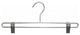 Metal Bottom Hanger With Clips, Chrome Finish, Box of 25