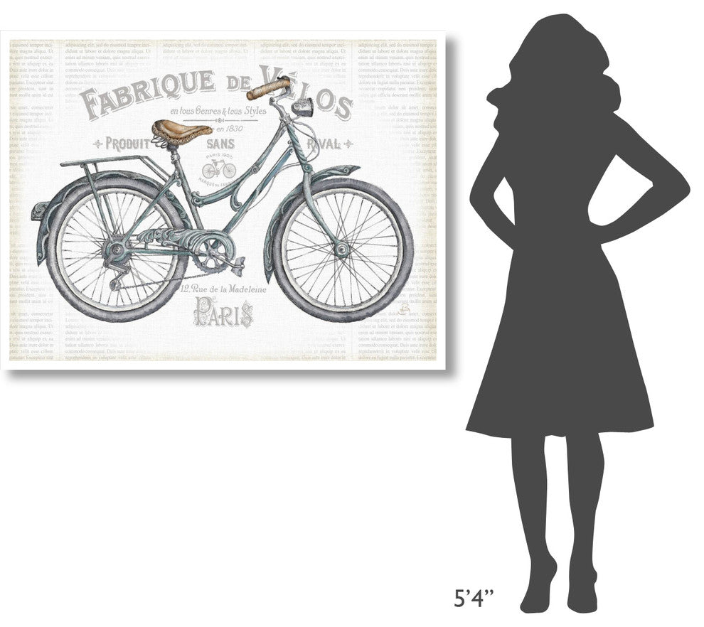 "Bicycles I v2" Digital Paper Print by Daphne Brissonnet, 50"x38"