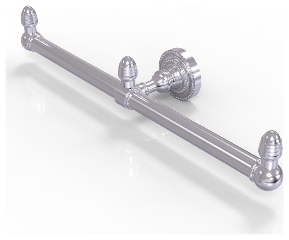 Dottingham 2 Arm Guest Towel Holder, Satin Chrome