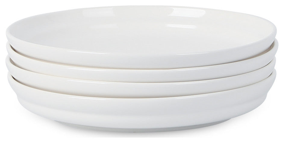 Stone Lain Virtuo Porcelain Salad Plate Set of 4, White