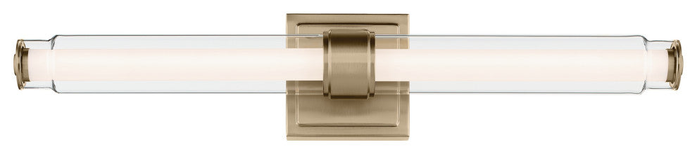 26.5" Linear Bath Bar Medium LED With Clear Glass