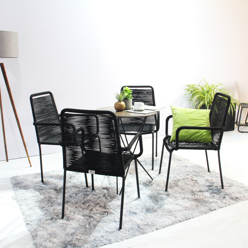 Set of 4 Palaio Chair, Black