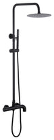 Exposed Shower System with Handheld Shower & Bathtub Spout, Matte Black