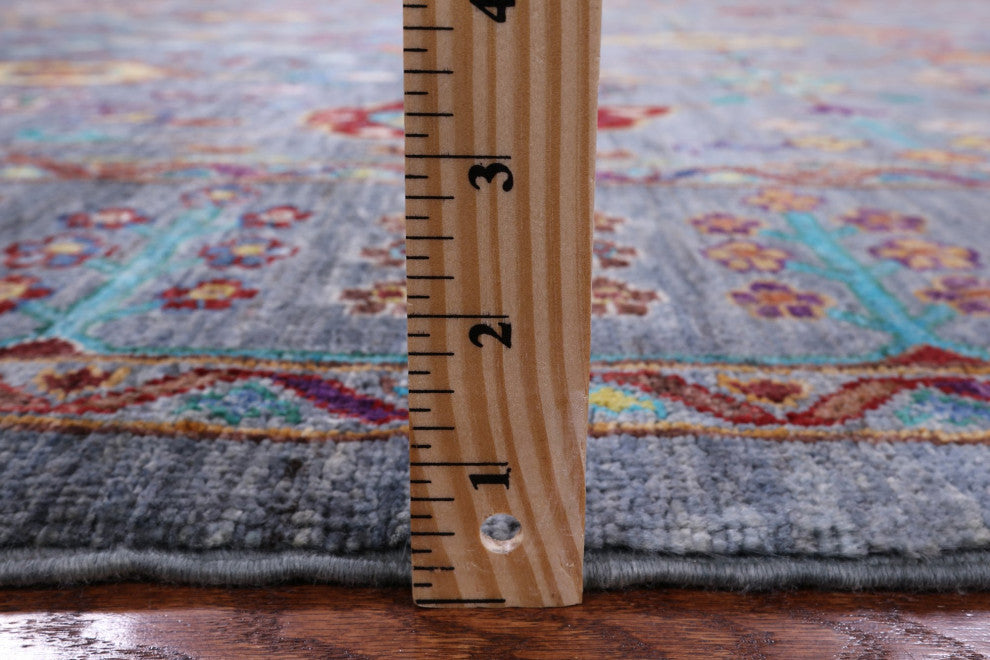 6' 6" X 10' 0" Persian Tabriz Hand Knotted Rug Q9885