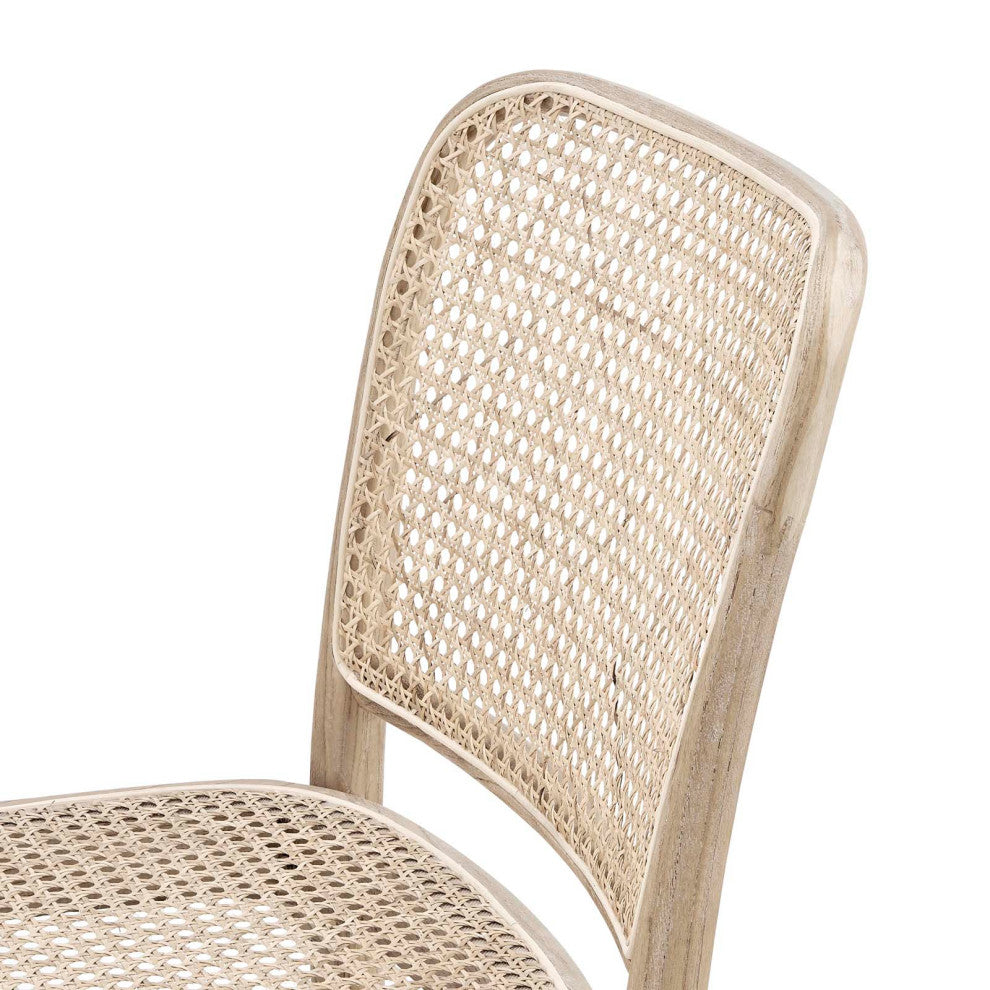Side Dining Chair, Set of 2, Gray, Wood, Modern, Cafe Bistro Hospitality
