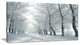 Winter Country Lane on Frosty Morning, Large Forest Canvas Art Print, 32"x16"