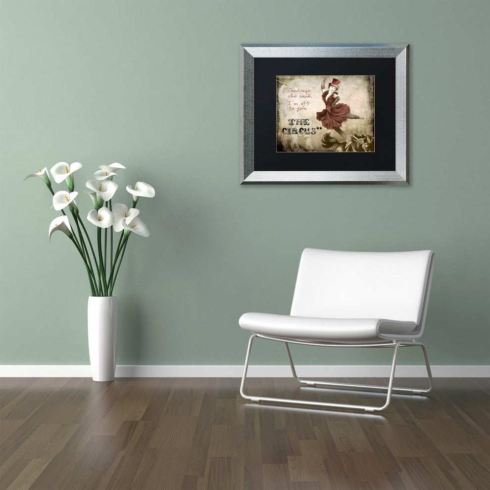 Color Bakery 'Join The Circus' Art, Silver Frame, Black Matte, 14"x11"