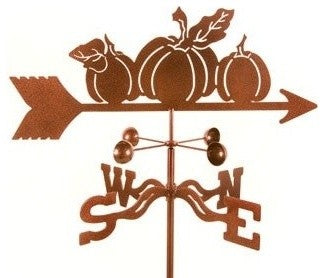 Pumpkins Weathervane With Post Mount
