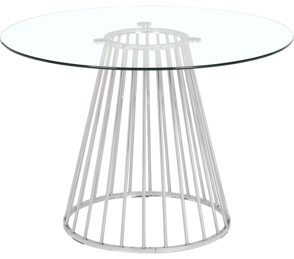 Gio Dining Table, Chrome Base