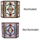 CHLOE Lighting Aylee Tiffany 3-Piece Folding Victorian Fireplace Screen