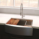 33" Moritz Farmhouse Apron Mount Single Bowl Stainless Steel Kitchen Sink