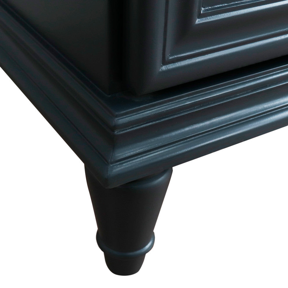 37" Single Vanity, Dark Gray Finish With Black Galaxy
