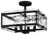Quoizel QSF5594 4 Light 15"W Semi-Flush Ceiling Fixture - Earth Black
