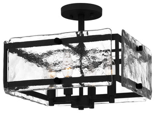 Quoizel QSF5594 4 Light 15"W Semi-Flush Ceiling Fixture - Earth Black