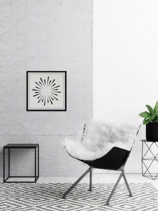 "Ink Splash" Framed Painting Print, 32"x32"