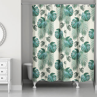 Palm Pattern 2 71x74 Shower Curtain