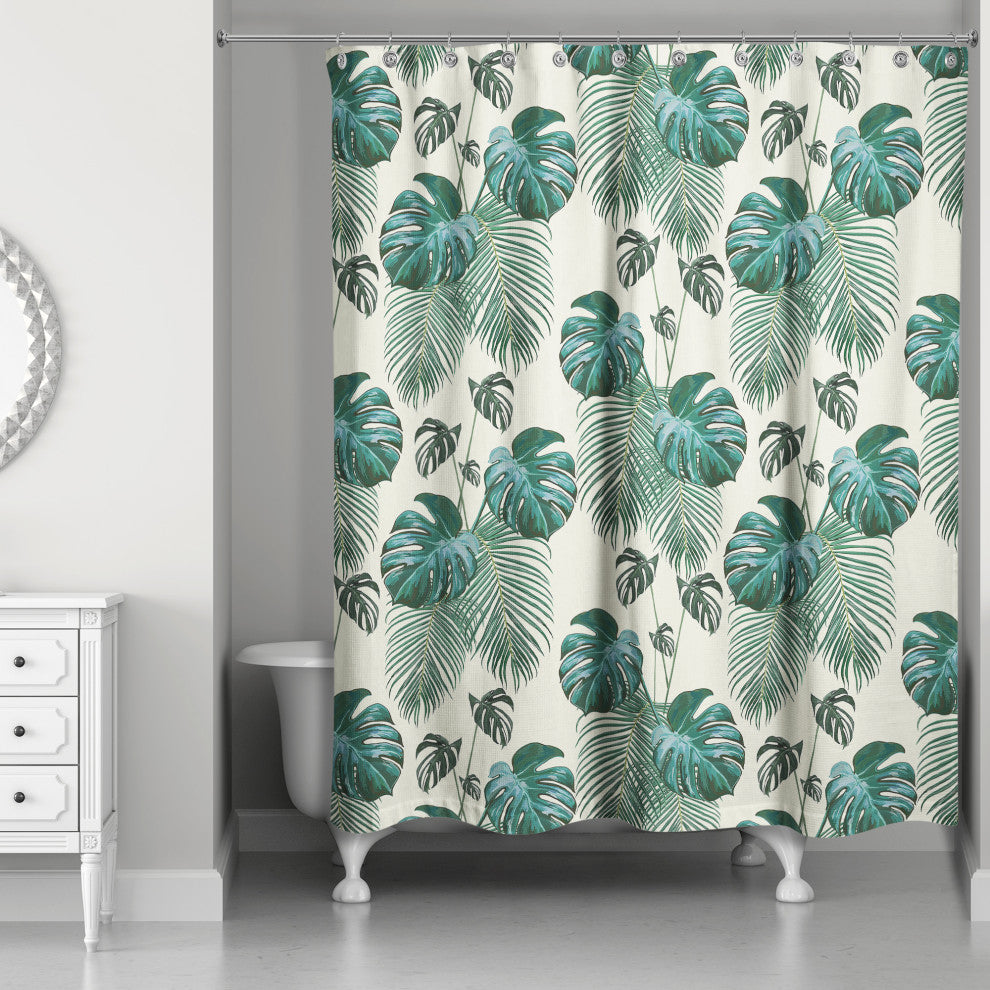 Palm Pattern 2 71x74 Shower Curtain