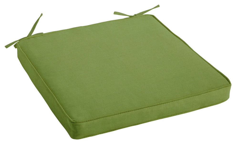 Sunbrella Outdoor Corded Chair Cushion 19"Wx16"Dx2"H, Spectrum Cilantro