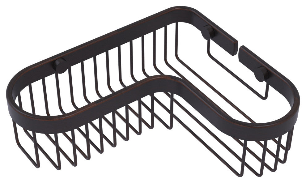 Corner Toiletry Shower Basket, Venetian Bronze