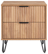 Manhattan Comfort Dumbo Nightstand, Golden Brown