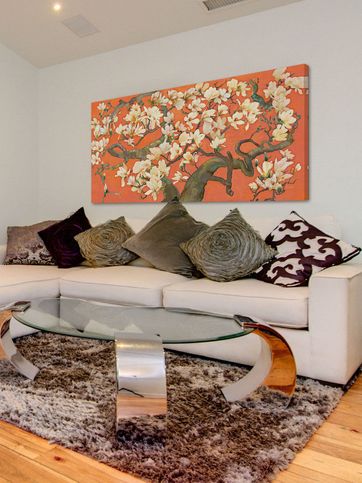 "Magnolia Branches I" Painting Print on Canvas by Evelia
